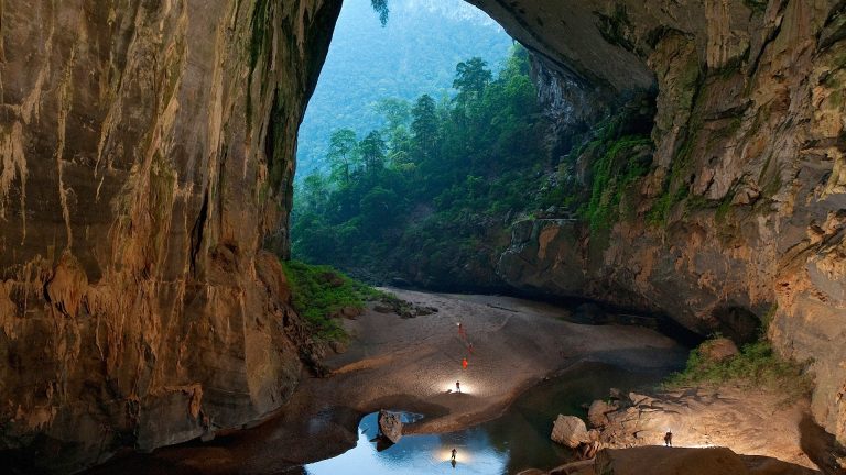 En cave in Phong Nha park